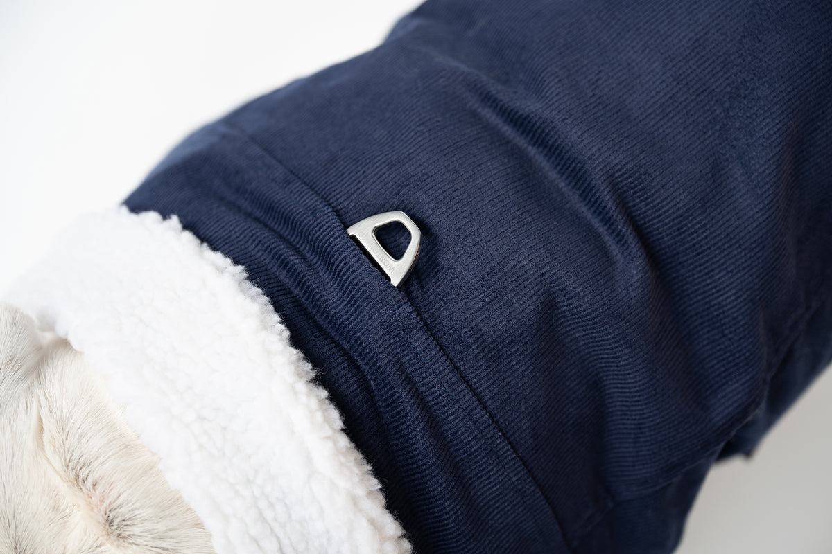 WONTON Classic Corduroy Jacket in navy