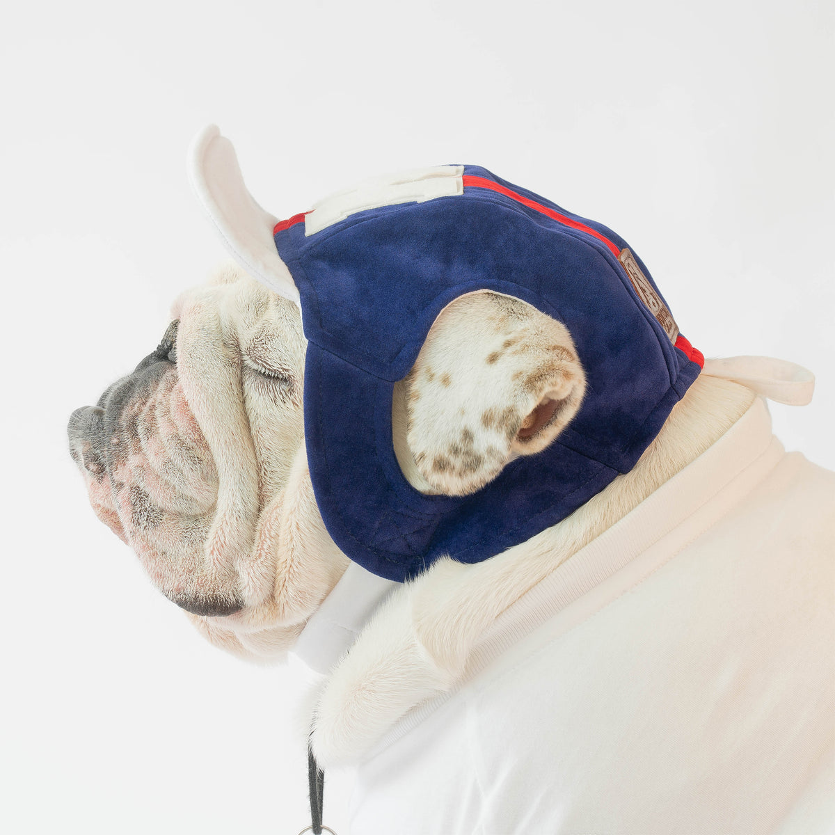 GORRA WONTON ONE 2 en azul intenso con raya roja
