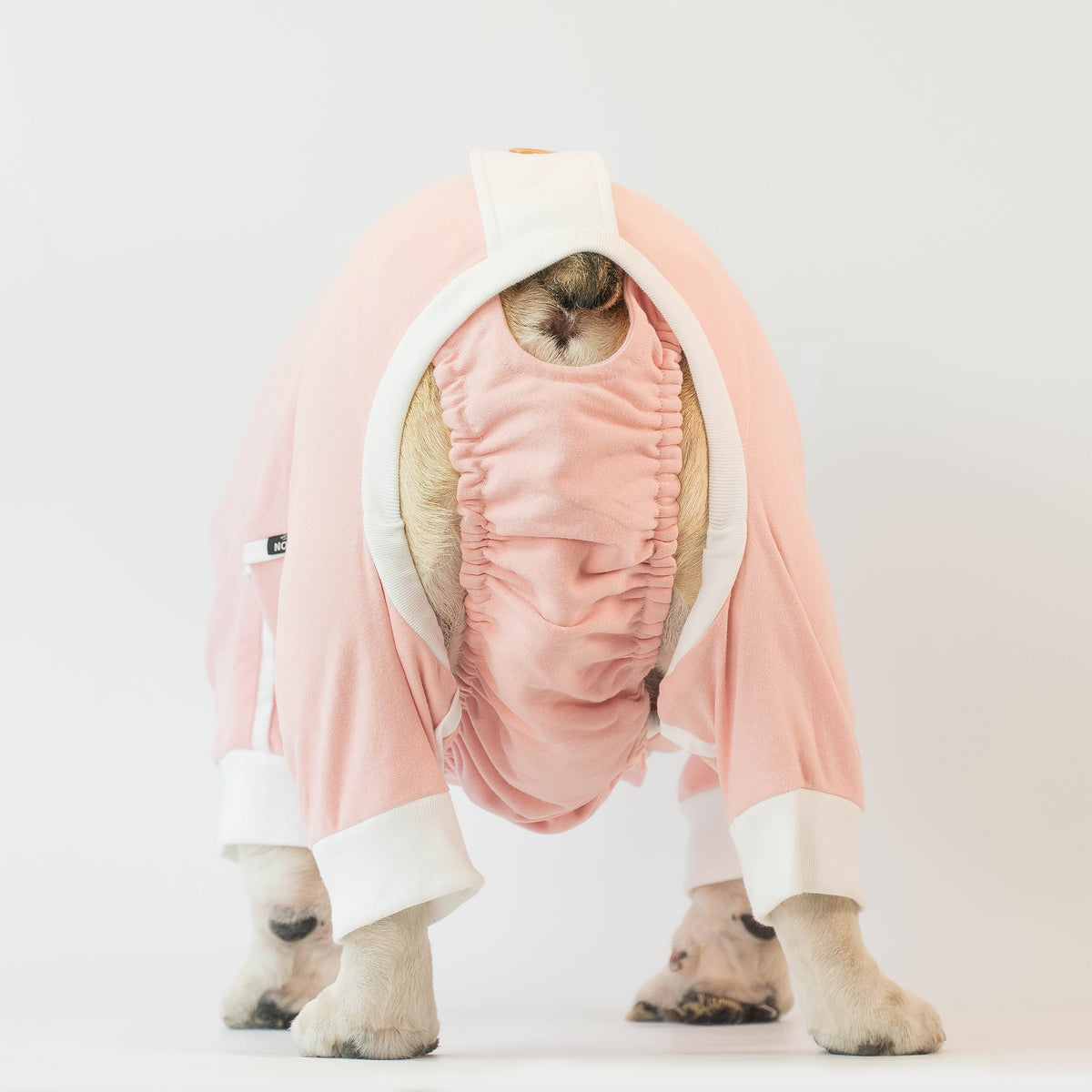 WONTON SLEEP SNUG JAMMIES in baby pink