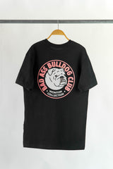 WONTON BAD ASS BULLDOG CLUB human t-shirt in black and pink