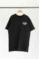 WONTON Bad Ass Bulldog Club human t-shirt in black and white