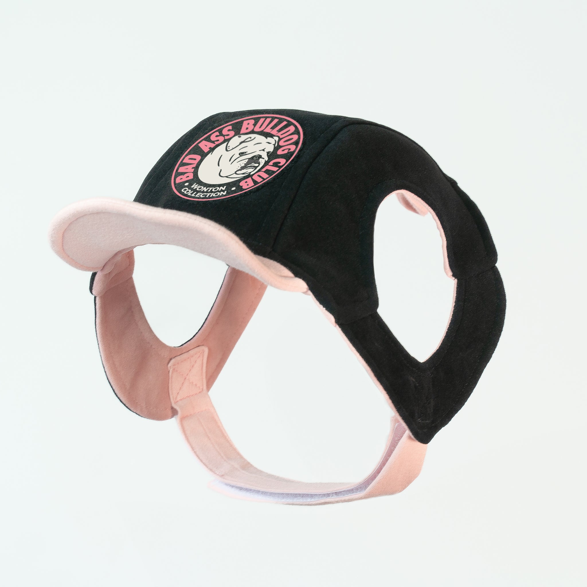 WONTON Badass Bulldog Club ONE CAP 2 in black and pink