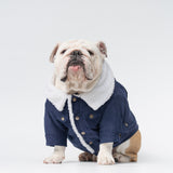 WONTON Classic Corduroy Jacket in navy