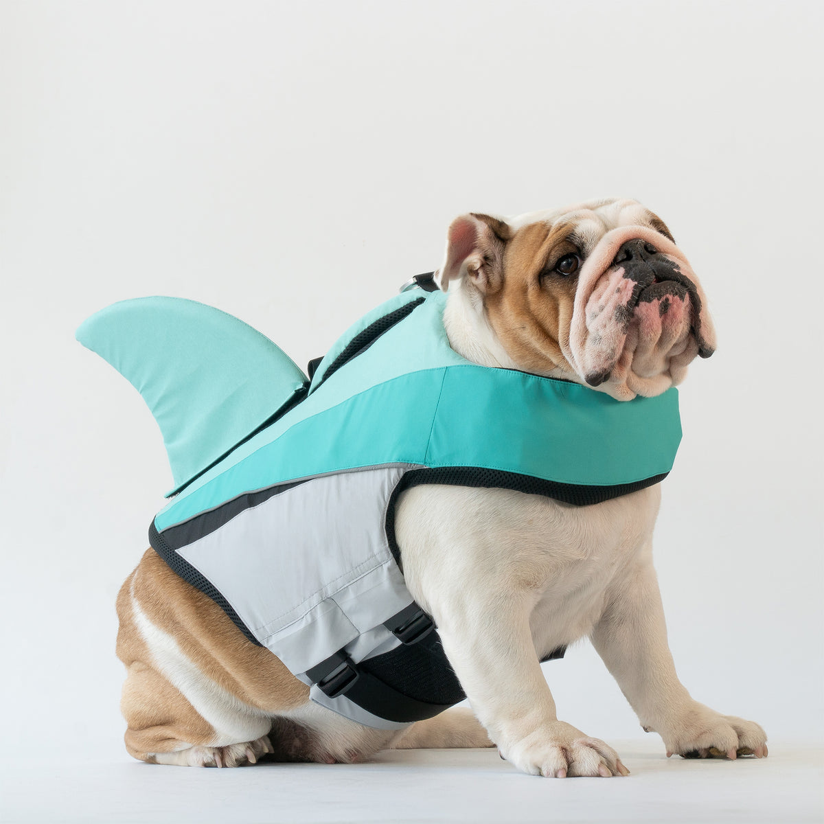 WONTON FLOAT VEST 2 in aqua blue