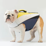 WONTON FLOAT Vest in lemon, nile blue (VERSION 2)