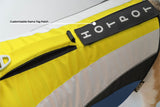 WONTON FLOAT Vest in lemon, nile blue (VERSION 2)