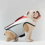 WONTON FLOAT Vest in red, dolphin grey (VERSION 2)