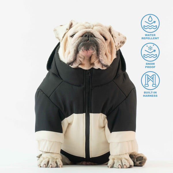 WONTON SNOWSTORM jacket in black and cream – Wonton Collection
