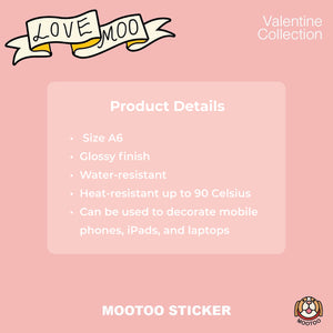 MooToo Sticker, Valentine Special