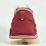 WONTON BAD BOYS BOMBER Jacket in burgundy, LIMITED EDITION (Customizable Chest Letter) - WontonCollection