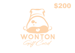 Tarjeta de regalo WONTON ($ 200)