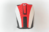 WONTON FLOAT Vest in red, dolphin grey (VERSION 2)