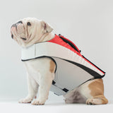 WONTON FLOAT Vest in red, dolphin grey (VERSION 2)