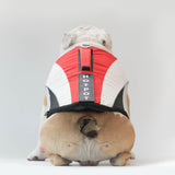 WONTON FLOAT Vest in red, dolphin grey (VERSION 2)