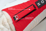 WONTON FLOAT Vest in red, dolphin grey (VERSION 2)