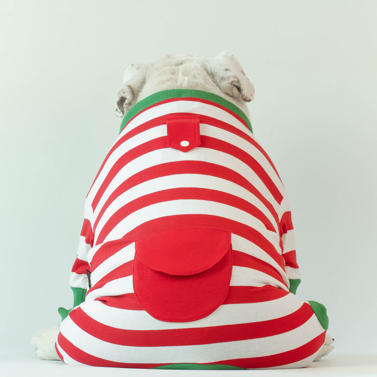 WONTON Jingle Bells onesie in red and green