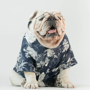 WONTON Love Me All Summer Shirt in navy