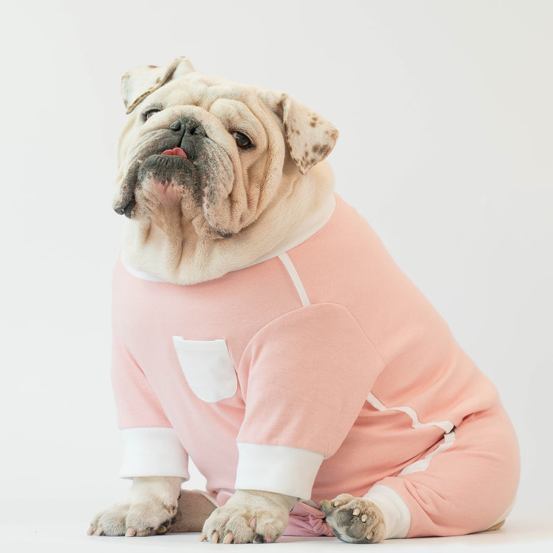 WONTON SLEEP SNUG JAMMIES in baby pink