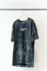 WONTON HUMAN- The Greatest Dog Park T-shirt in tie-dye black