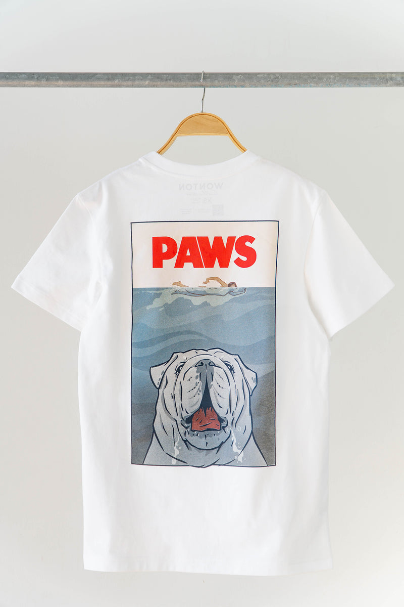 WONTON HUMAN- PAWS T-shirt in white
