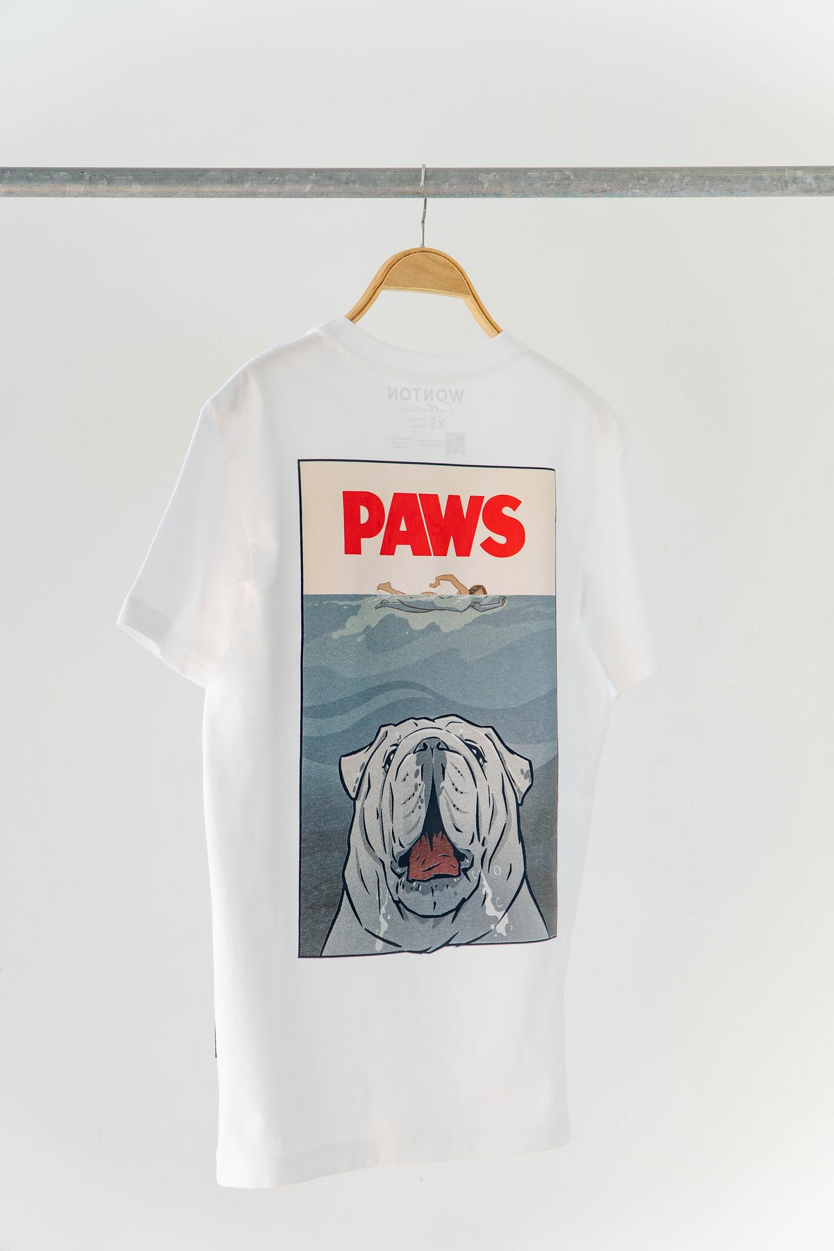 WONTON HUMAN- PAWS T-shirt in white
