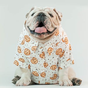 WONTON DESIGN Cookie shirt with short sleeve in white (Pima cotton)